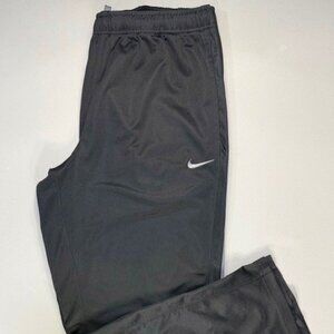 Men's Nike Sweatpants Black Gray Joggers Drawstring Wide Leg Activewear 2XL